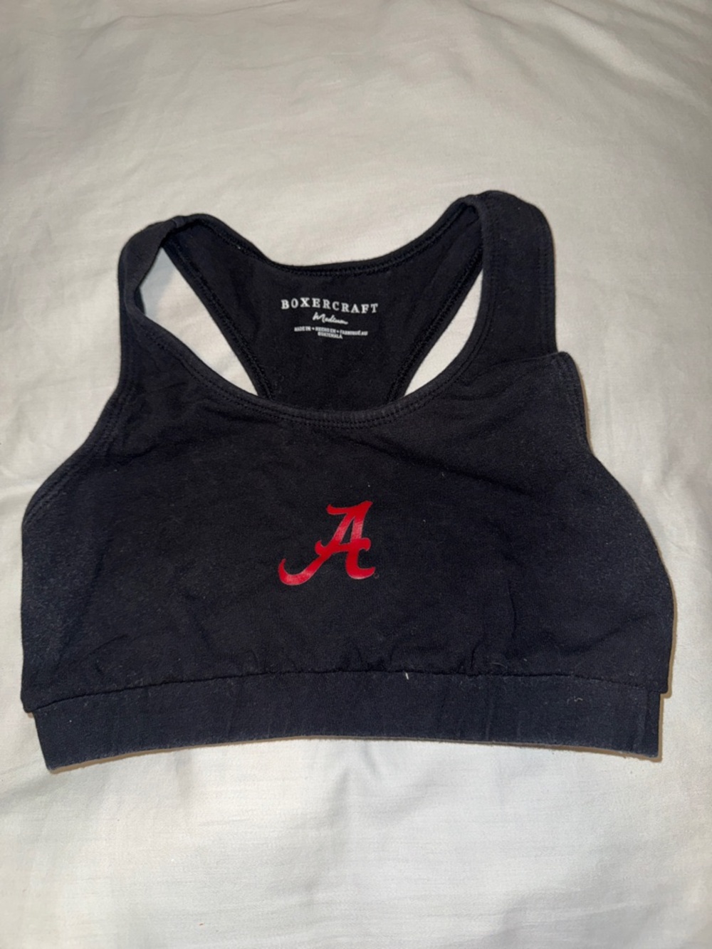 Alabama Boxercraft Black Sports Bra